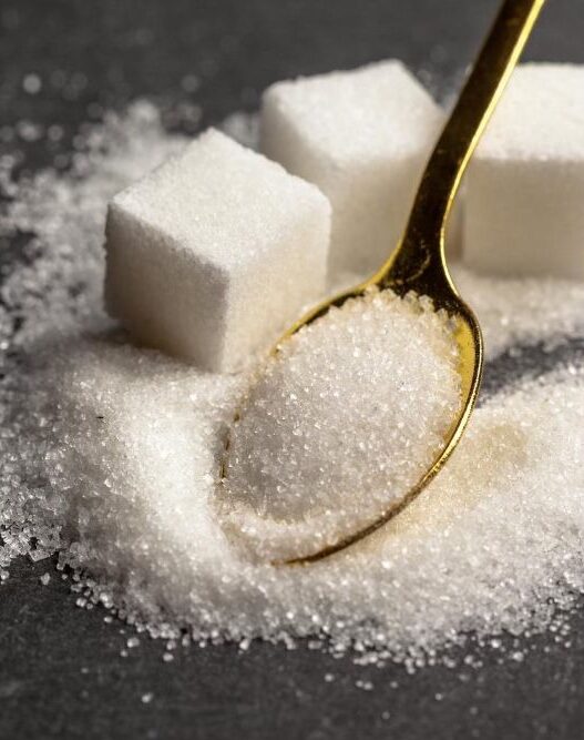 Sugar cubes and spoon, how to break sugar addiction, Break Sugar Addiction, Monk fruit sweetener