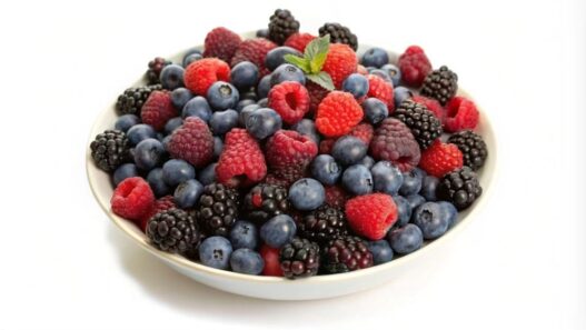 Superfruit berry and berries variety in a bowl
