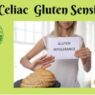 NCGS, non-celiac gluten sensitivity, woman showing a paper written gluten intolerance, Healthieyoo