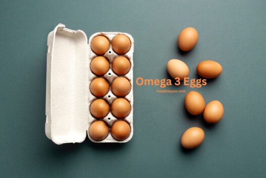 Omega 3 eggs in loose and egg packing, healthieyoo.com