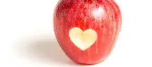 Heart healthy, heart health month 2023, apple, valentines day 2023