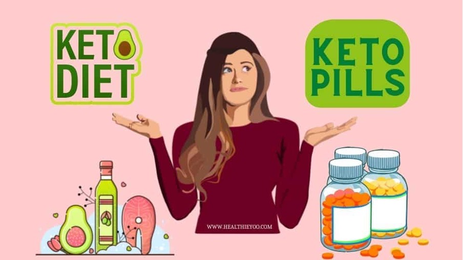 Keto bhb pills vs keto diet - woman wondering