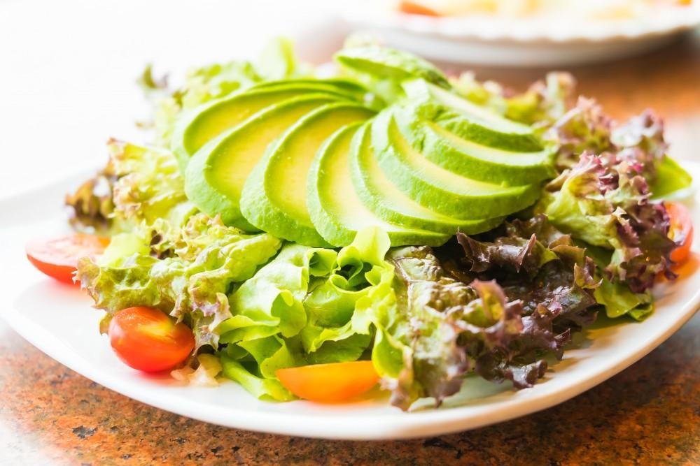 Superfood avocados in salad