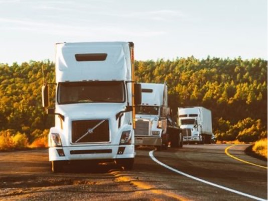 Trucks Trucks bringing bottled water or detox water or hydrogen water