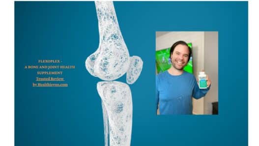 Man showing Flexoplex, bone and joint health supplement, flexoplex reviews