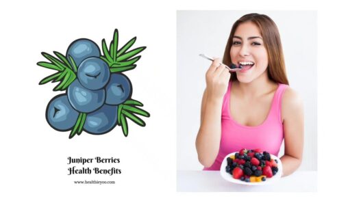 Woman eating Juniper berries, essential oil, health benefits