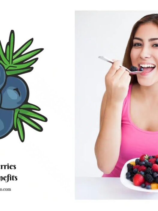 Woman eating Juniper berries, essential oil, health benefits