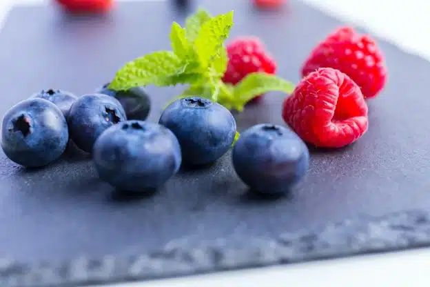 Workplace wellness, healthy office snacks, berries