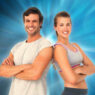 creative wellness, happy man and woman