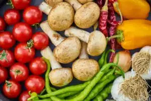 Variety of raw vegetables, role of Nutrition in addiction recovery, important facts