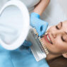 woman getting cosmetic dentistry done