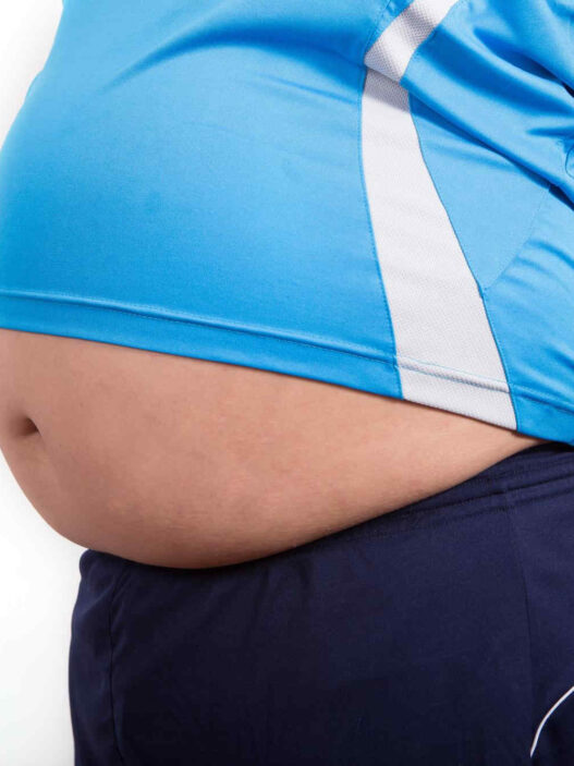 man with bloated stomach, reverse metabolic syndrome