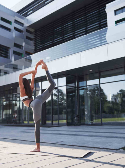 woman exercising in front of a medical weight loss centres