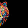 lion tattoo, lion tattoo design, lion head in a black background, lion tattoo meaning