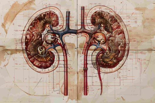 diagram of two kidneys, herbs for kidney health, top herbs for kidney health