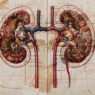 diagram of two kidneys, herbs for kidney health, top herbs for kidney health