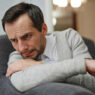 Man sitting and thinking, Manopause, The male menopause, Andropause