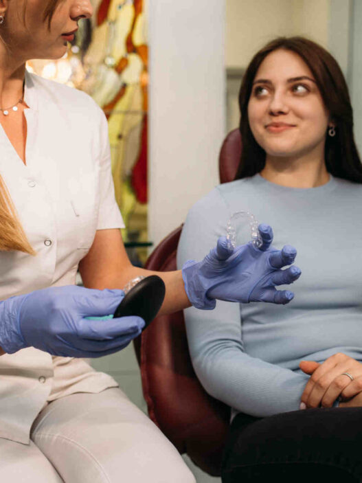 Woman doing PRP therapy on woman, Platelet-rich plasma